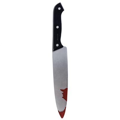 Нож кровавый пластик 33см/G