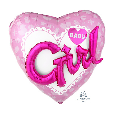 А ДЖАМБО Baby Girl сердце розовое P75